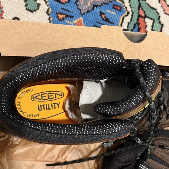 NWT KEEN Detroit XT MID WP steel toe. Men’s size 13EE. Work boots. Brown leather - Picture 8 of 13